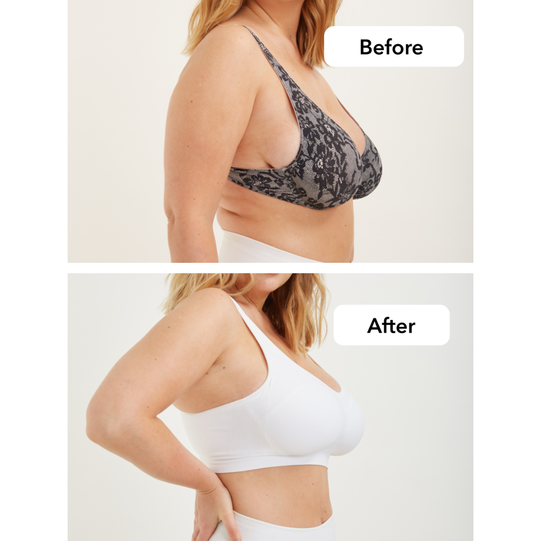 Wollza® Wire-Free Bralette: Wide Straps for a No Line No Bulge