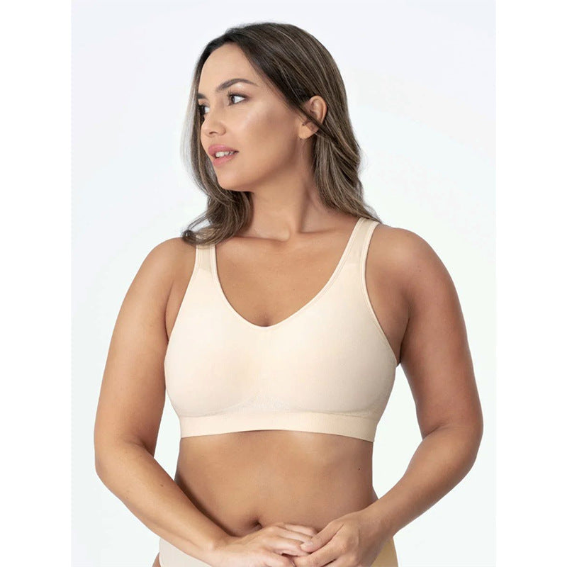 Wollza® Wire-Free Bralette: Wide Straps for a No Line No Bulge
