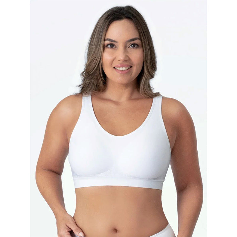 Wollza® Wire-Free Bralette: Wide Straps for a No Line No Bulge