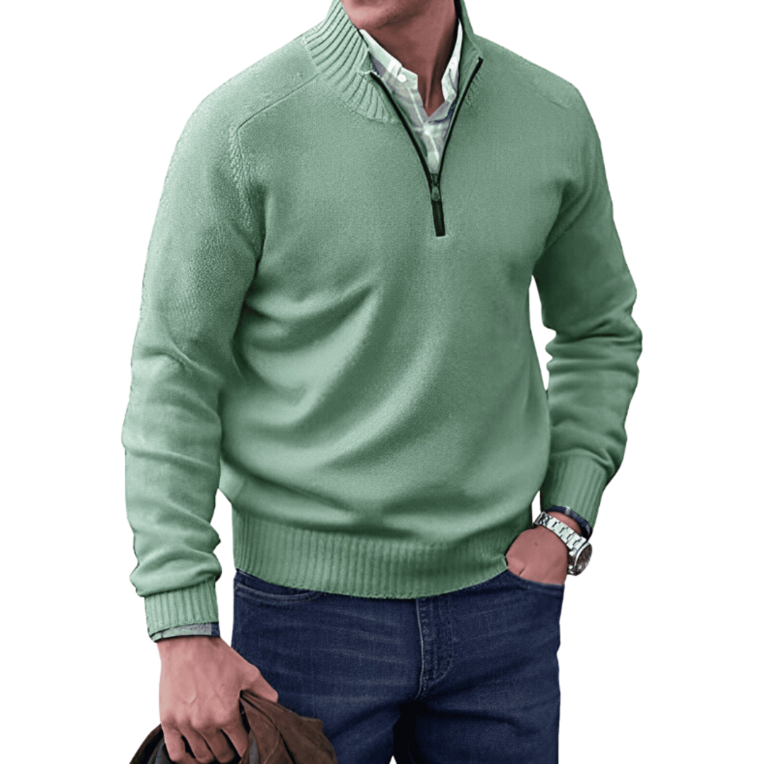 Jason - Cashmere Quarter Zip Sweater